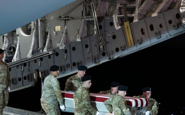 Army Sgt. 1st Class Dalton K. Rezac honored in dignified transfer Nov. 16