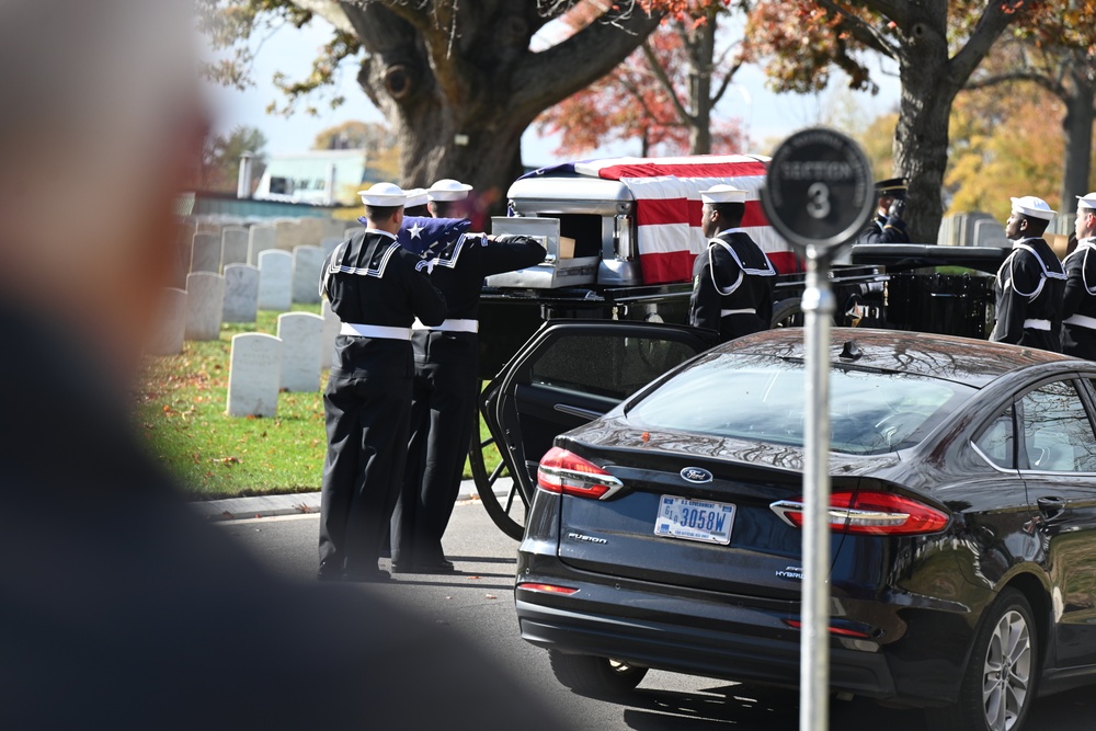 Funeral for U.S. Navy Capt. Thomas E. Scheurich at Arlington National Cemetery