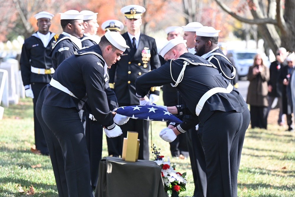 Funeral for U.S. Navy Capt. Thomas E. Scheurich at Arlington National Cemetery