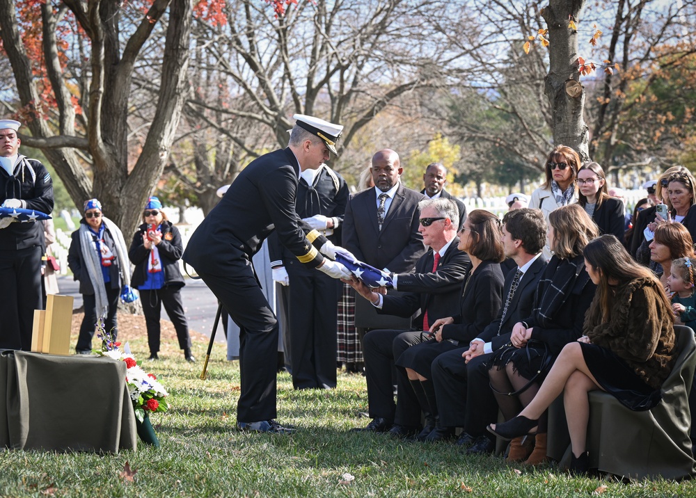 Funeral for U.S. Navy Capt. Thomas E. Scheurich at Arlington National Cemetery