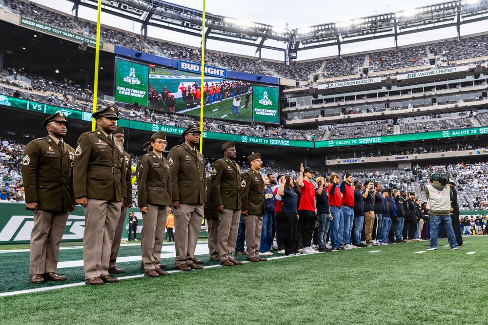 Jets vs. Browns Enlistment Ceremony