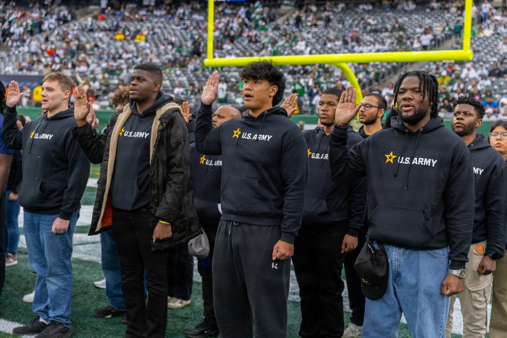Jets vs. Browns Enlistment Ceremony