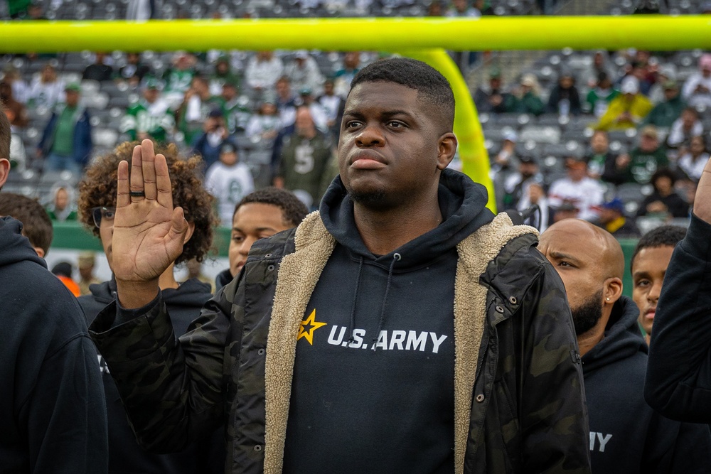 Jets vs. Browns Enlistment Ceremony