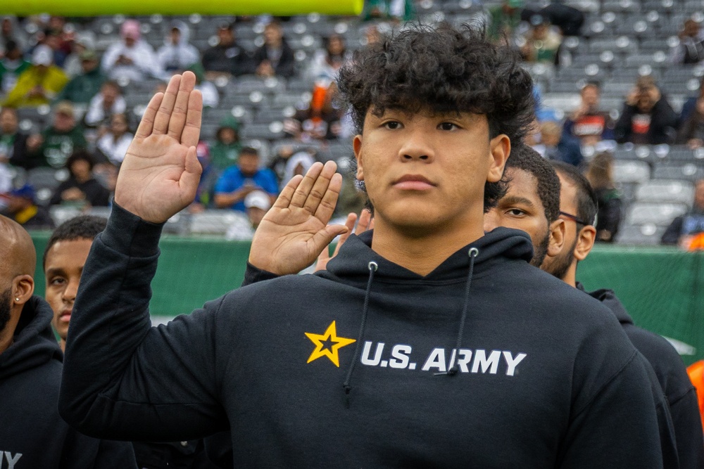 Jets vs. Browns Enlistment Ceremony