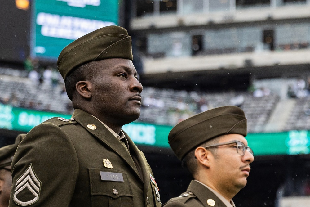 Jets vs. Browns Enlistment Ceremony