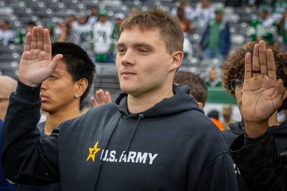 Jets vs. Browns Enlistment Ceremony