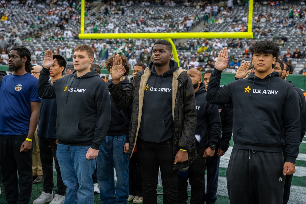 Jets vs. Browns Enlistment Ceremony