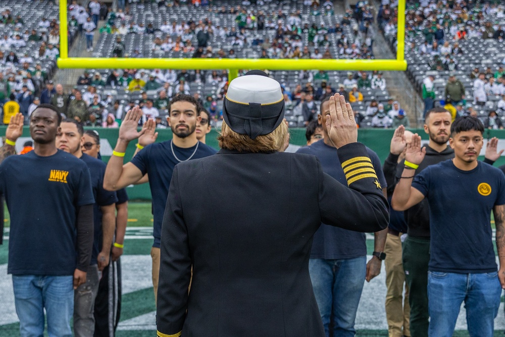 Jets vs. Browns Enlistment Ceremony