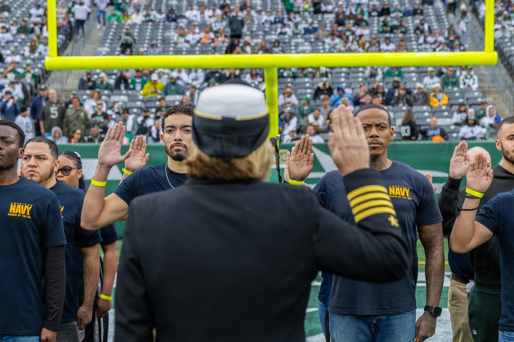 Jets vs. Browns Enlistment Ceremony