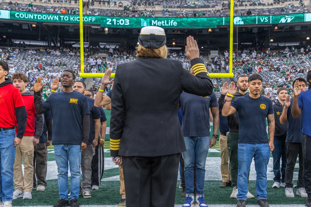 Jets vs. Browns Enlistment Ceremony