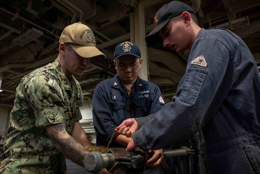 USS America (LHA 6) Conducts Training with Afloat Training Group San Diego