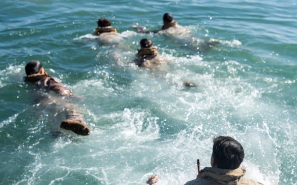 2nd Bn., 4th Marines, 3rd AA Bn conduct surf qualification