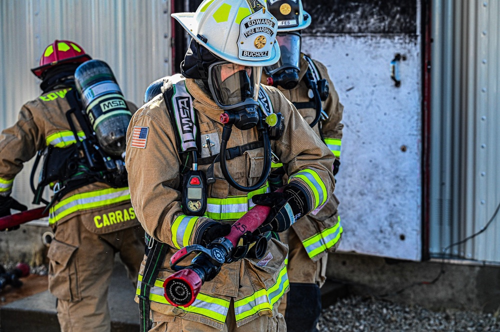 Edwards Air Force Base Structure Fire Training
