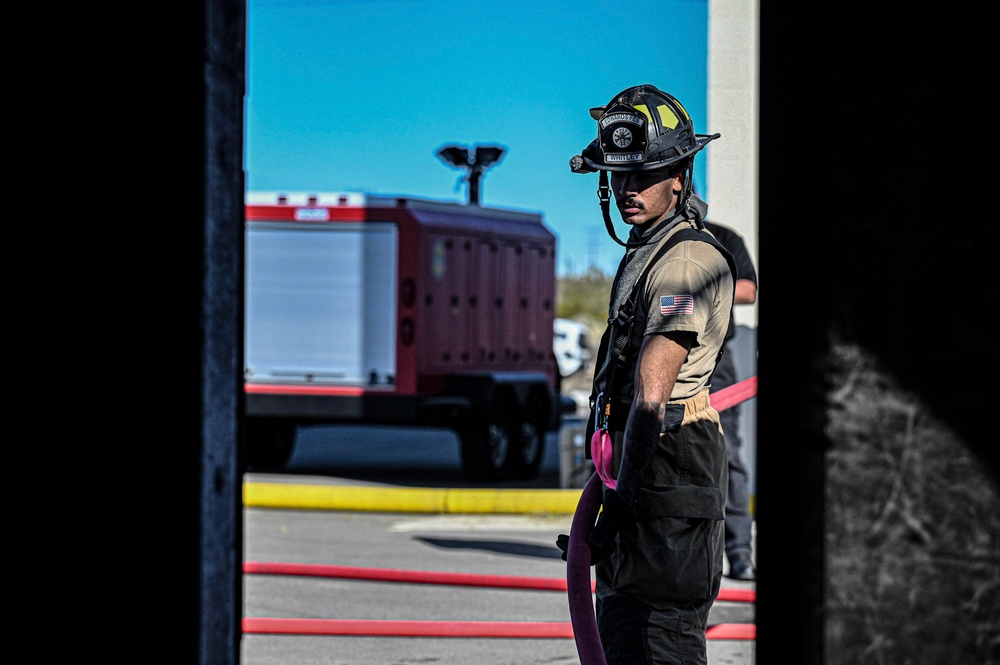 Edwards Air Force Base Structure Fire Training