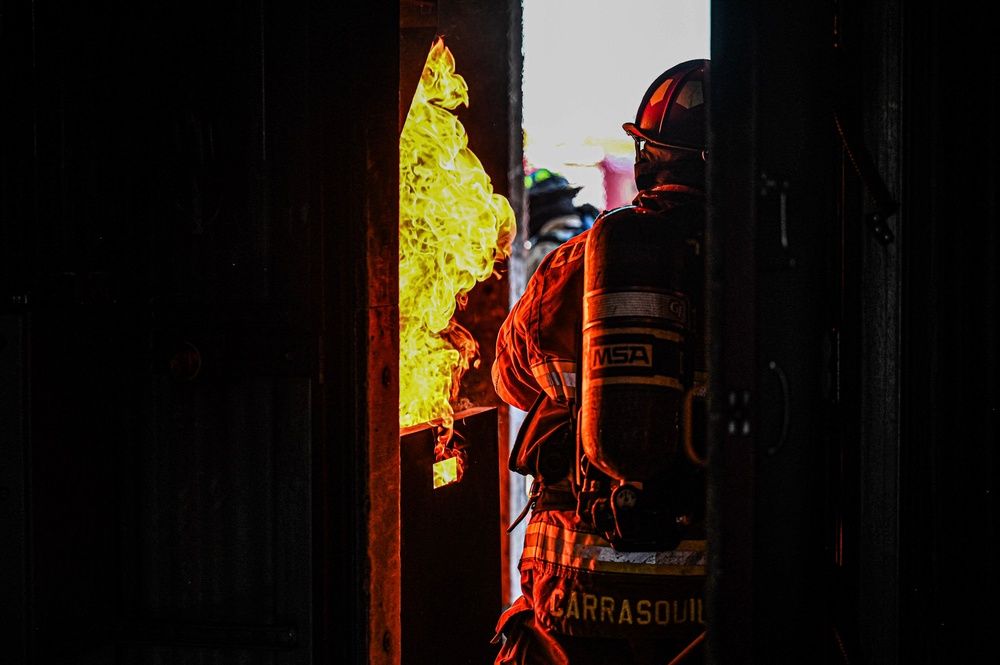 Edwards Air Force Base Structure Fire Training