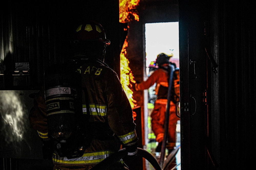 Edwards Air Force Base Structure Fire Training