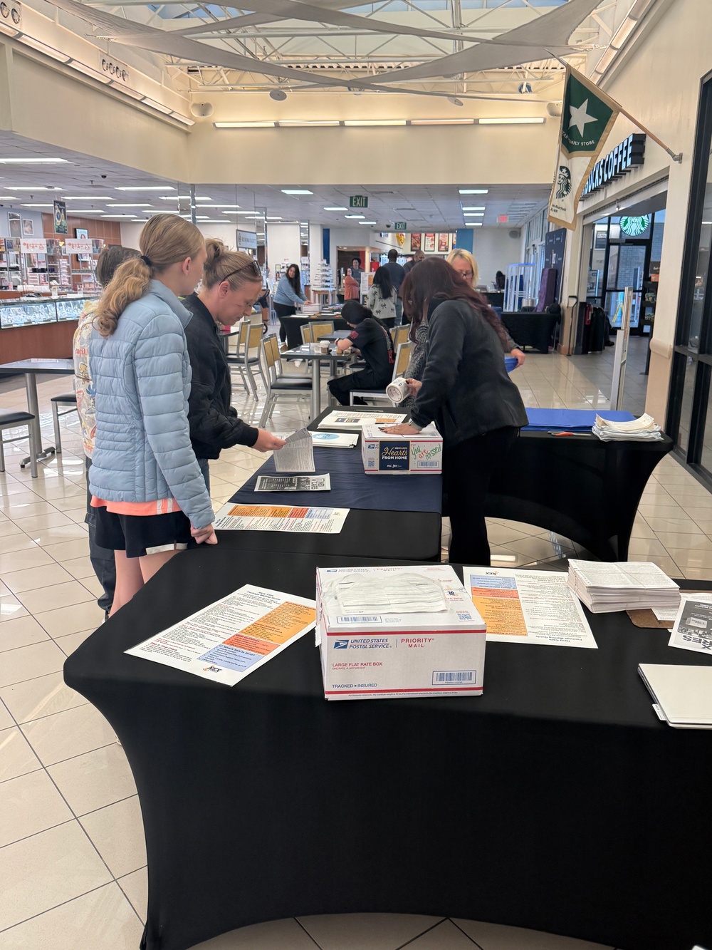 NEX patrons honor deployed loved ones with Hearts from Home care packages