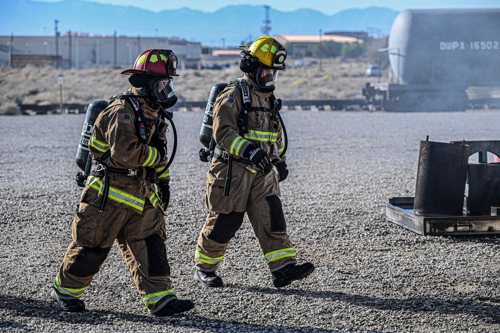 Edwards Air Force Base Structure Fire Training