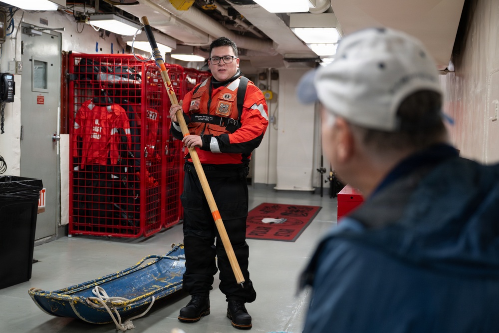 U.S. Coast Guard Polar icebreakers hold media event