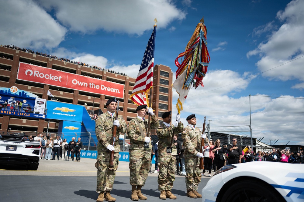 TACOM Color Guard at the Detroit Grand Prix
