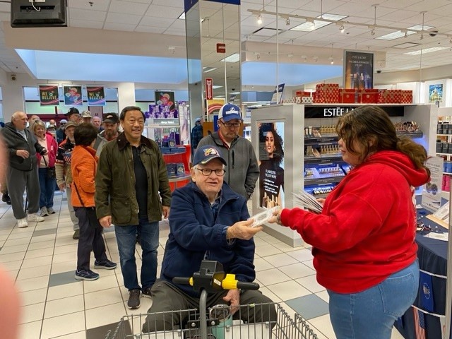 Veterans honored with a commemorative coin from the NEX