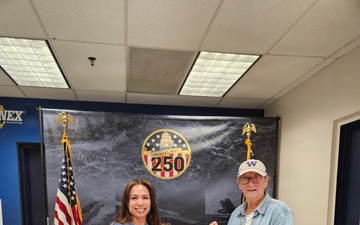 Veterans honored with a commemorative coin from the NEX