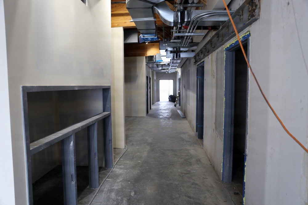 Renovation construction happening at the Snohomish Armory