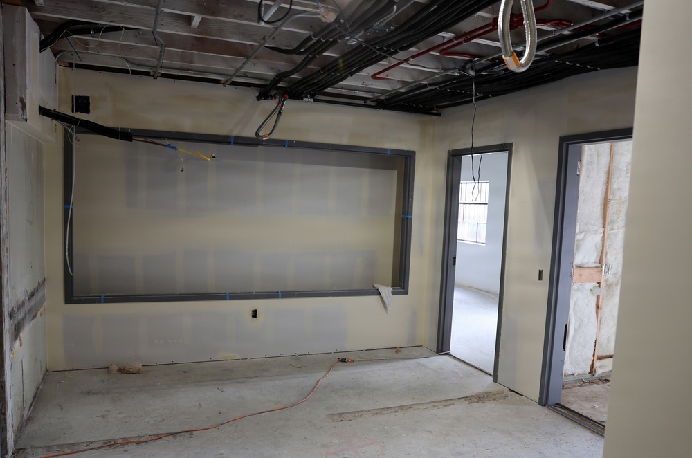 Renovation construction happening at the Snohomish Armory