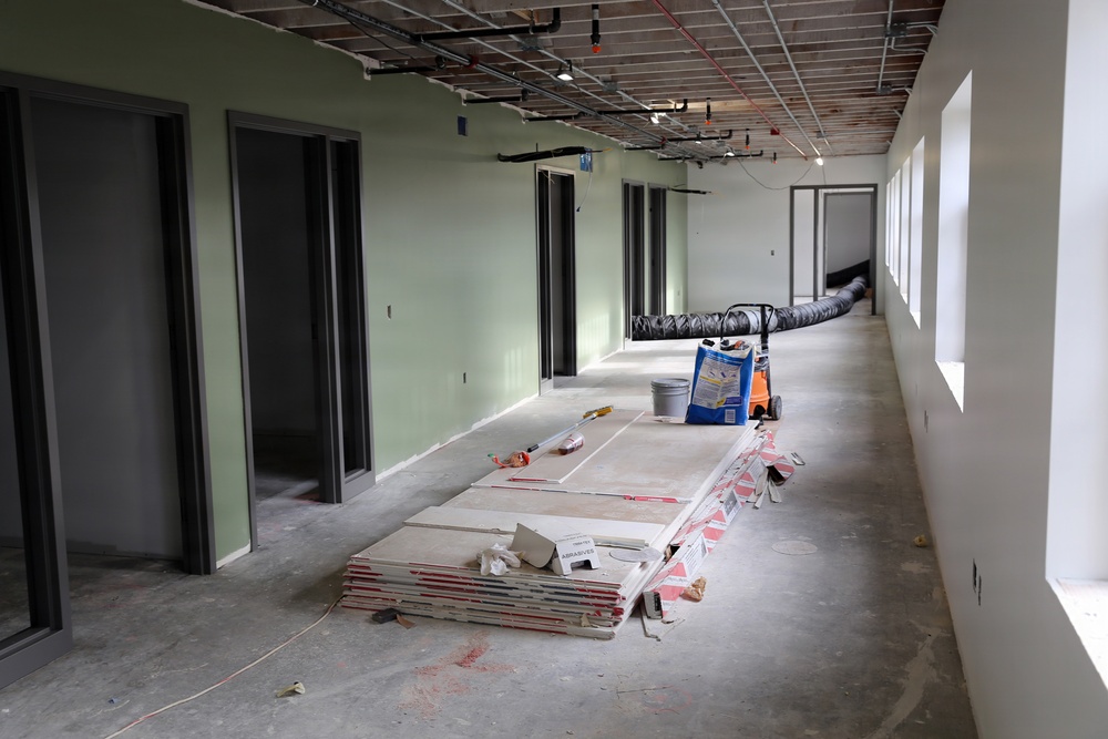 Renovation construction happening at the Snohomish Armory