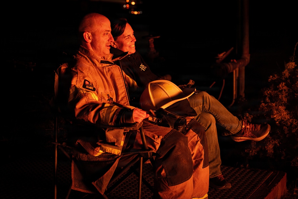 Edwards Air Force Base Aircraft Night Fire Training