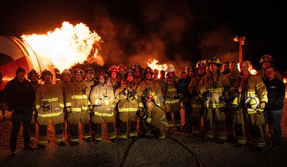 Edwards Air Force Base Aircraft Night Fire Training