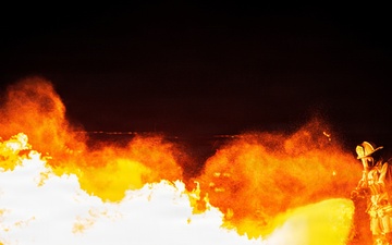 Edwards Air Force Base Aircraft Night Fire Training