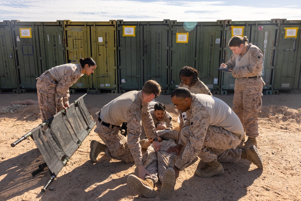JTF-SB Sailors Conduct Casualty Exchange Training with MCAS Yuma EMS