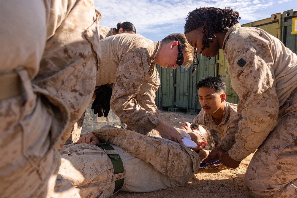 JTF-SB Sailors Conduct Casualty Exchange Training with MCAS Yuma EMS