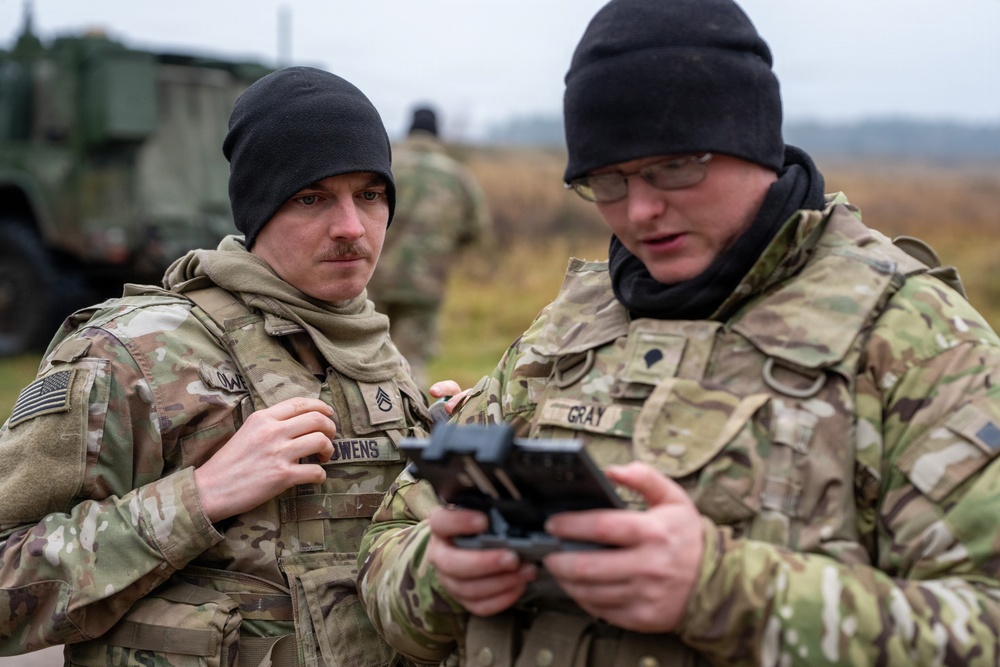 1st Armored Brigade Combat Team employs drones during Forward Land Forces expansion in Poland