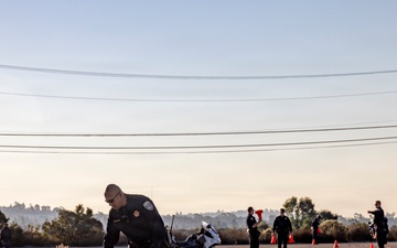 California Highway Patrol Instructs Motorcycle Course for Service Members on MCAS Miramar