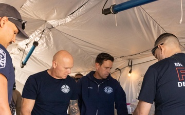 JTF-SB Sailors Conduct Casualty Exchange Training with MCAS Yuma EMS