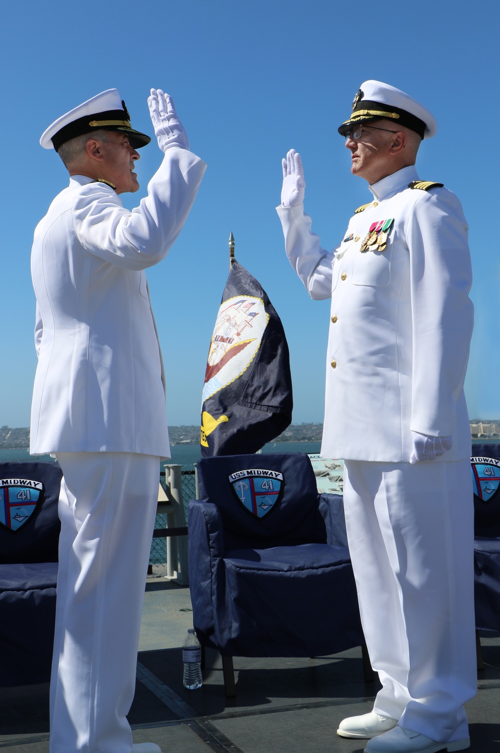 San Pedro native, dentist promoted to rear admiral aboard historic USS Midway