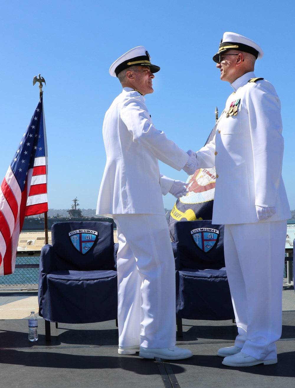 San Pedro native, dentist promoted to rear admiral aboard historic USS Midway
