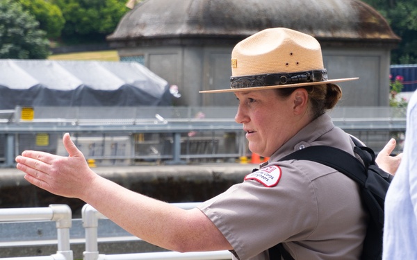 NOAA Director of Fisheries Visits USACE's Chittenden Locks