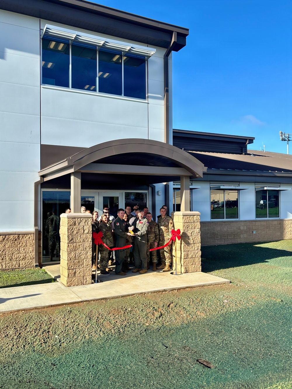 Ribbon Cutting for New Squadron Ops &amp; AMU Facility at Beale AFB