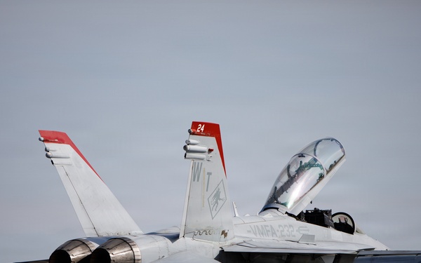 VMFA-232 and MALS-12 off-load live ordnance at MCAS Iwakuni