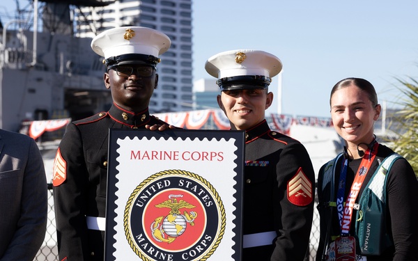 Marine Corps 250th Stamp Dedicated at Armed Forces Run in Jacksonville