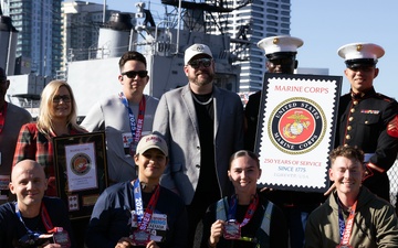 Marine Corps 250th Stamp Dedicated at Armed Forces Run in Jacksonville