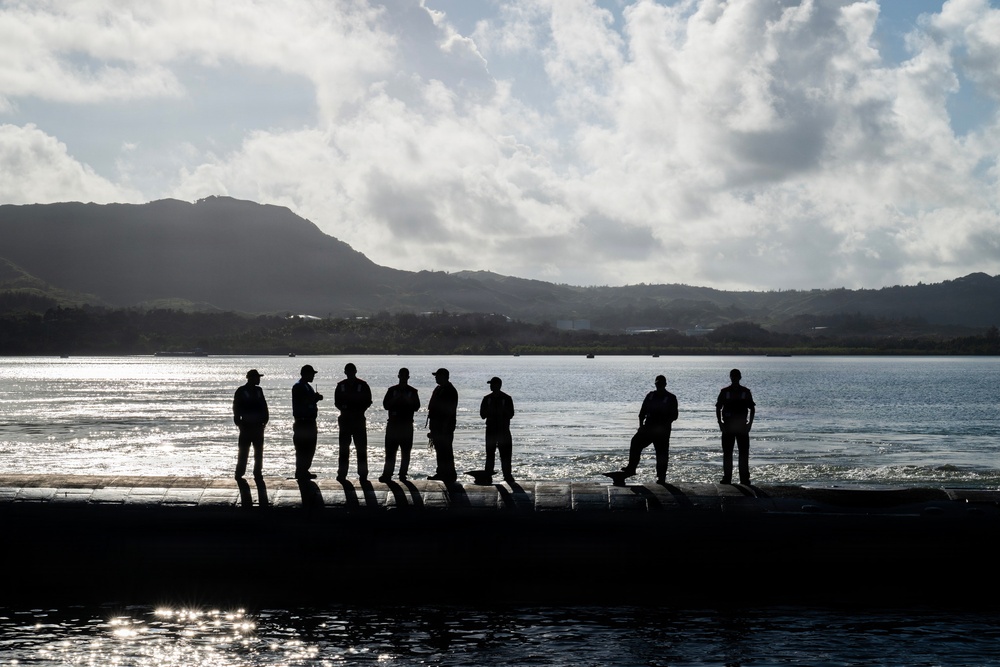 USS Jefferson City (SSN 759) arrives at Naval Base Guam