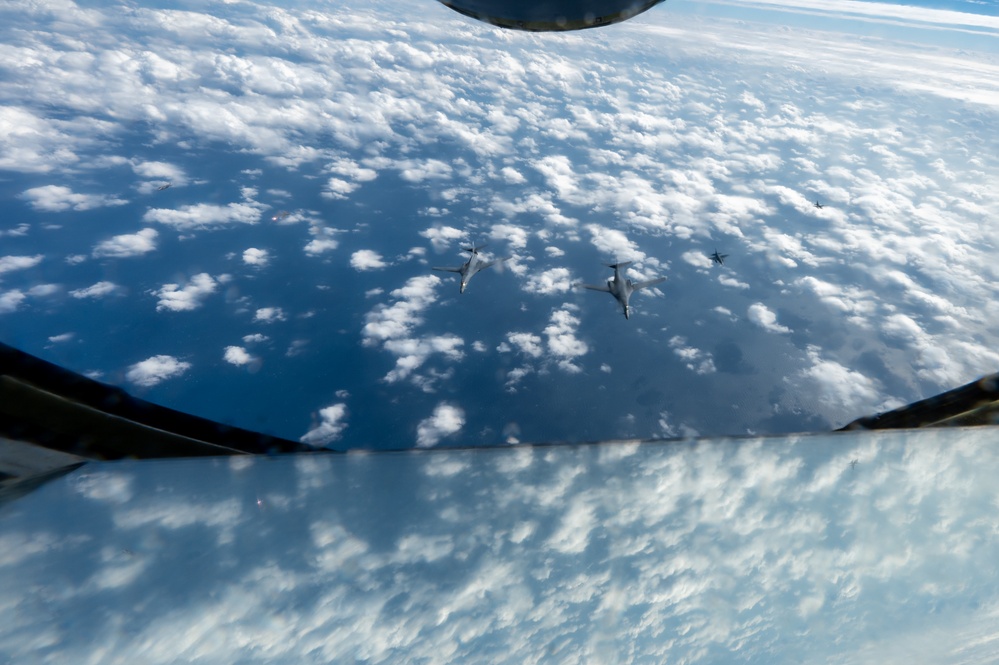 Pacific Power: Bombers join U.S. and Japan Fighters in integrated operations