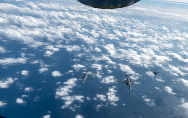 Pacific Power: Bombers join U.S. and Japan Fighters in integrated operations