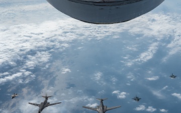 Pacific Power: Bombers join U.S. and Japan Fighters in integrated operations