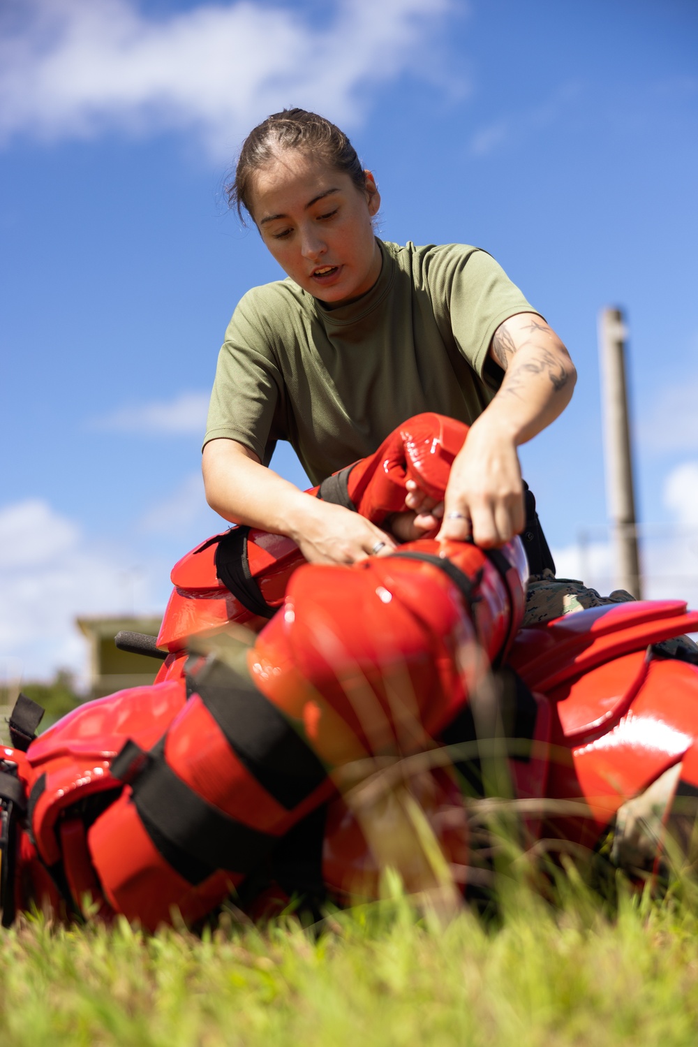 Marines with Camp Blaz conduct OC spray training