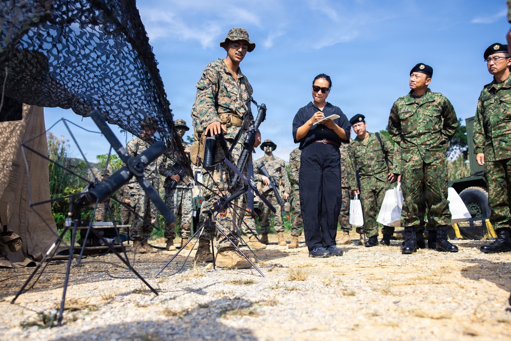 U.S. Marines and Japan Ground Self-Defense Force strengthen tactical communications and interoperability at Jungle Warfare Training Center